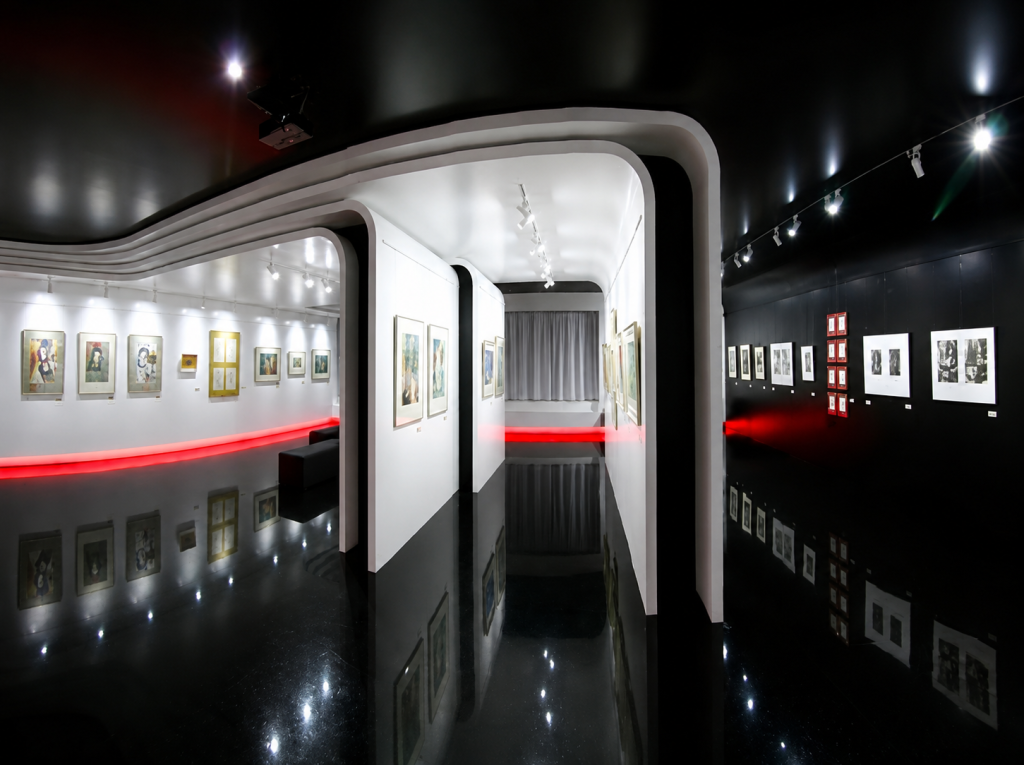 Sadrokartónové práce pre Rumanský Art Centre